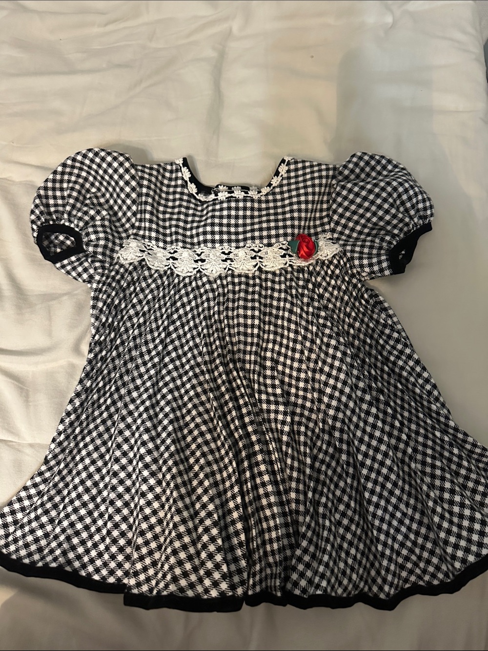 BONNIE BABY BLACK AND WHITE DRESS